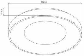 Plafoniera LED dimmerabile WITOLD LED/48W/230V 3000-6000K + +TC