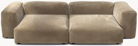 Divano componibile 3 posti in velluto a coste Vetsak