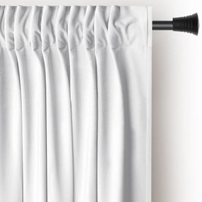 Tenda parzialmente oscurante bianca in velluto 140x270 cm Pleat – Restilo