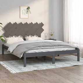Giroletto Grigio 150x200 Cm King İn Legno Massello /