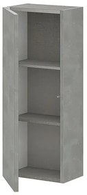 Colonna bagno sospeso H. 75 cm Master grigio cemento con anta reversibile