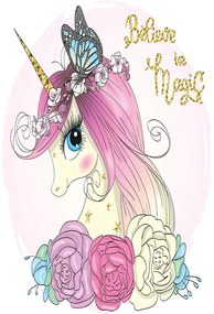 Tappeto antiscivolo per bambini Unicorno, 180 x 280 cm - Conceptum Hypnose