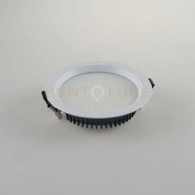 Incasso led tron bianco in acrilico e alluminio 20w 1480lm cct ip40...