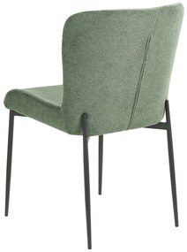 Set di 2 sedie tessuto verde ADA Beliani