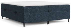 Letto boxspring blu scuro con contenitore 180x200 cm Araya - Maison de Rêve