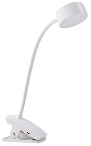 Lindby - Maori LED Portable Lampada da Tavolo w/Morsetto Bianco Lindby