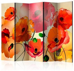 Paravento  Velvet Poppies II [Room Dividers]  Colore Giallo, Dimensioni e Misure 225x172