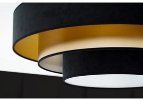 Duolla - Plafoniera LED LUNETA LED/26W/230V diametro 60 cm 4000K nero/oro