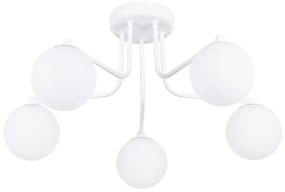 Sollux SL.1660 - Lampadario a sospensione con supporto rigido ASTRAL 5xG9/8W/230V bianco