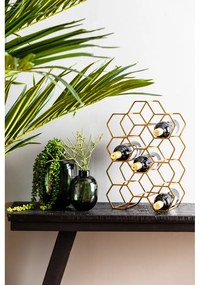 Portabottiglie in metallo color bronzo per 12 bottiglie Salbris - Light &amp; Living