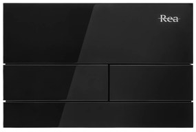 Pulsante per supporto set da incasso WC K011A-Q Rea T Black Glass