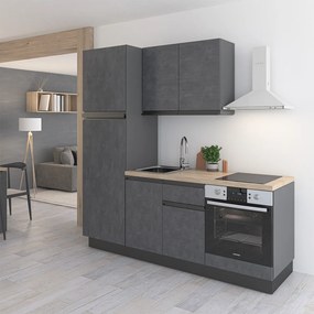 Cucina bloccata 210 Veronique con Colonna frigo hotel beb appartamenti moderni