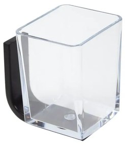 Porta spazzolini Materia in pvc nero