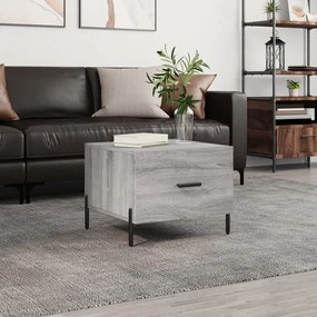 Tavolino Da Salotto Grigio Sonoma 50x50x40 Cm Legno Multistrato /