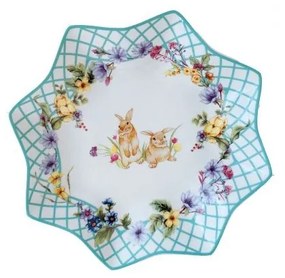 Piatto Dolci in Ceramica con Decoro Pasquale "Spring Easter" - Royal