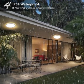 Brilagi - Lampada da soffitto per bagno ULTRASOTTILE LED/12W/230V Ø 22,5 cm argento IP54