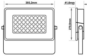 Proiettore LED 200W IP65 120lm/W Colore Bianco Freddo 5.700K