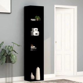 Libreria Nera 40x30x189 Cm İn Legno Multistrato /