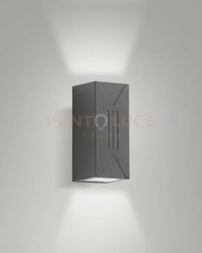 Luly applique grigio scuro da esterno a led 6w 3000k 500lm ip65 dop...