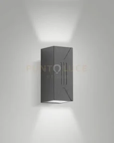 Luly applique grigio scuro da esterno a led 6w 3000k 500lm ip65 dop...