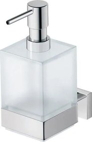 Dispenser Porta Sapone liquido a muro in Vetro Satinato cromo Karree 0099541000 Duravit