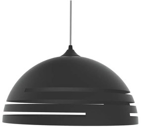 Lampadario Moderno Circuit nero paralume nero E27 LUMICOM