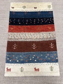 Gabbeh Tappeto 100x60 Blu (Iran) Annodato A Mano