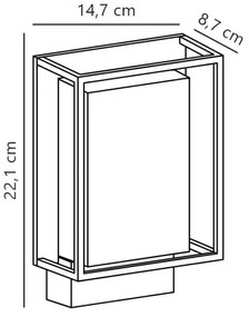 Nordlux - Applique a LED da esterno NESTOR LED/8W/230V IP44