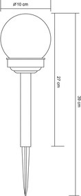 Globo 33699-12 - Lampada solare LED 1,2V IP44