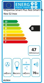 Cappa Classica Mepamsa SMART PLUS NEO 52X 50 cm Acciaio