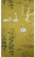 Tapete Swan Lake von Osborne & Little - Mustard