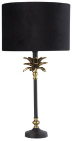 Lampada Da Scrivania Contemporanea Palma Metallo Ottone E Nero 1 Luce E27