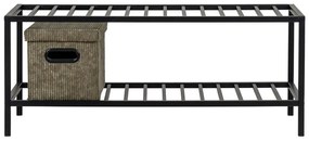 Scarpiera nera in metallo Vita - House Nordic