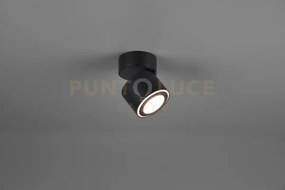 Taurus spot led 5w 450lm, 3000k metallo nero orientabile girevole b...