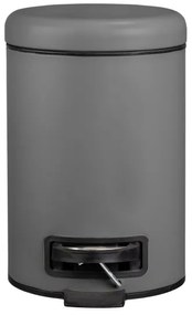 WENKO 22148100 - Cestino LEMAN 17x25 cm grigio/nero