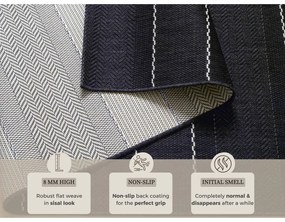 Tappeto nero per esterni , 200 x 290 cm Sunshine - Hanse Home