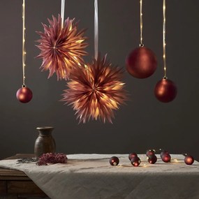 Decorazione luminosa bordeaux con motivo natalizio ø 6 cm Bliss - Star Trading