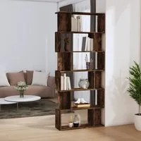 Libreria/Divisorio Rovere Fumo 80x24x192cm in Legno Multistrato 816059