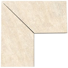 Piastrella da pavimento esterno rettificato dx+sx in gres porcellanato new beige 60 x 60 cm Sp. 20 mm traffico molto intenso (pei 5/5) R11