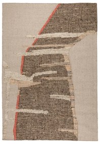 Tappeto marrone/beige in lana 200x300 cm Briton – Dutchbone