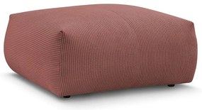 Poggiapiedi in rosa chiaro con rivestimento in velluto a coste Voltaire – Bobochic Paris