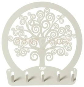 Portachiavi moderno da parete albero della vita avorio