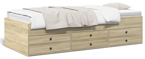 Divano Letto Con Cassetti Senza Materasso 100x200 Cm /