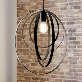 Luminex Lampada a sospensione Ringo, 1 luce, nero