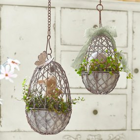 LOBERON Coppia di gabbie decorative per uccellini Eralin