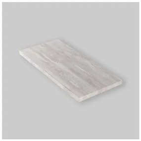 Mensola Da Bagno Per Lavabo Da Appoggio 80x46x4 Cm Effetto Cemento Grigio