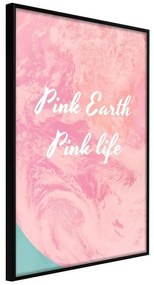 Poster  Pink Life  Cornice Quadri Cornice nera, Larghezza x Altezza Home decor 20x30