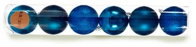 Set di palline di Natale Azzurro Plastica 8 x 9 x 8 cm (12 Unità)