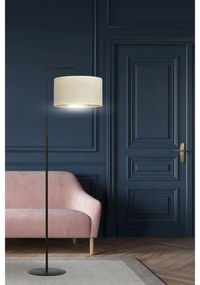 Piantana Contemporaneo Ganesha Acciaio Nero Bianco 1 Luce E27 Ip20