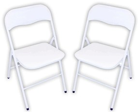 LUCIE - sedia pieghevole salvaspazio set da 2 monocolor